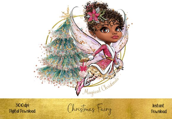 Beautiful Christmas Fairy Illustrations