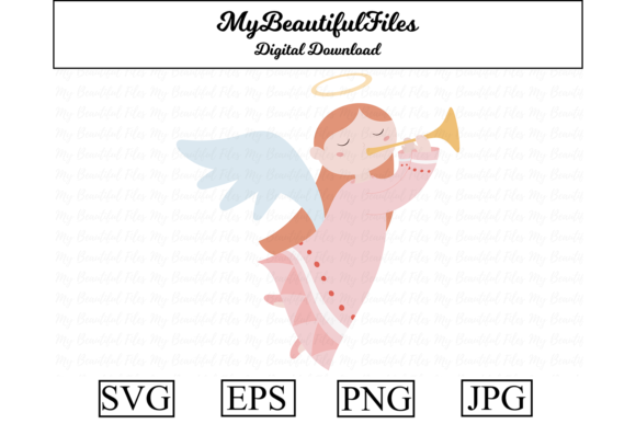 Christmas Angel Clipart Design