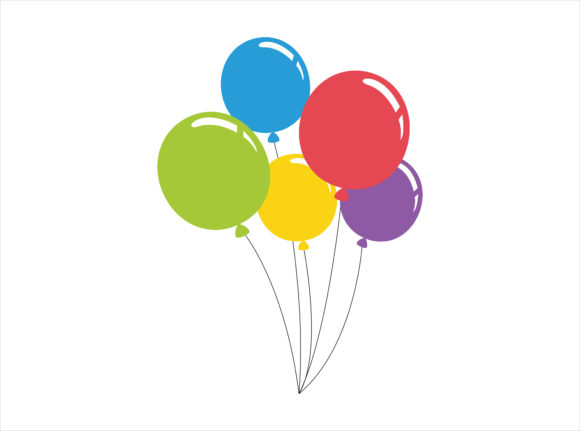 Christmas Balloons Vector Illustration