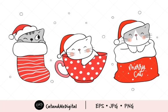 Christmas Cat Clipart