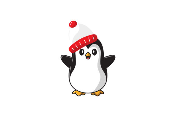 Christmas Character Penguin Vector Asset