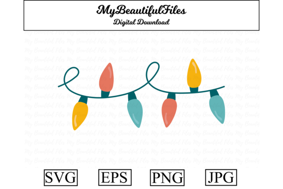 Christmas Lights Clipart Design