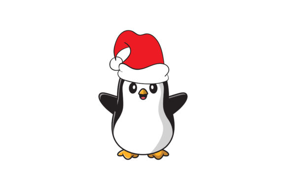 Christmas Penguin Vector