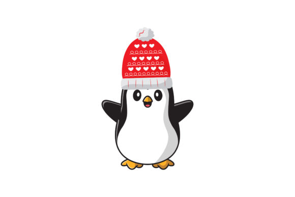 Christmas Penguin Vector Illustration