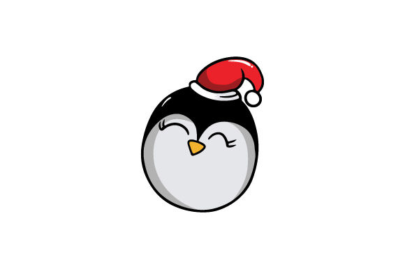 Christmas Penguins Vector Illustration