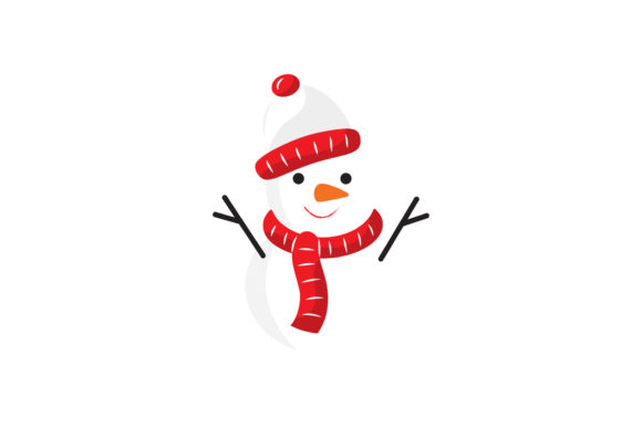 Christmas Snowman Illustration for Handmade Magic