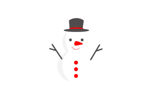 Christmas Snowman Vector Asset for Festive Branding