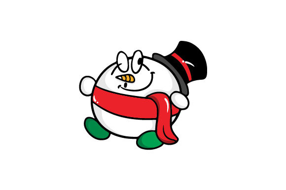 Christmas Snowman Vector Illustration