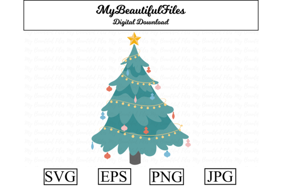 Christmas Tree Clipart for Seasonal Branding