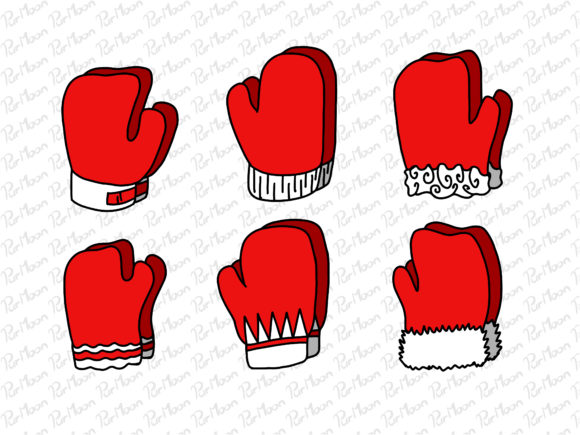 Gloves Christmas Illustrations