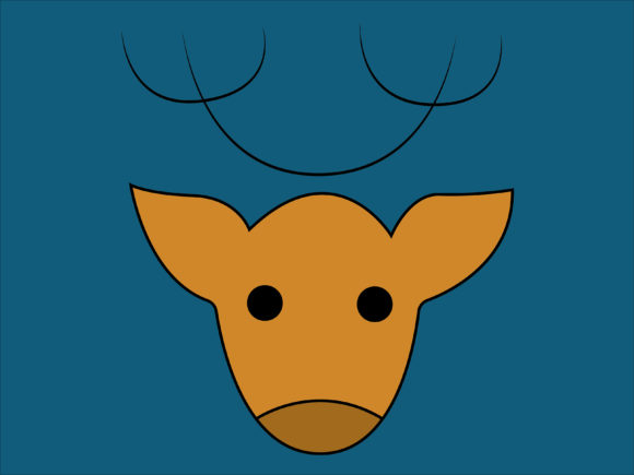Illustration Christmas Reindeer 4: A Versatile Graphic Design Asset