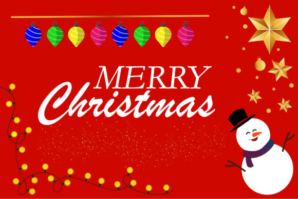 Merry Christmas Bulb Background Vector